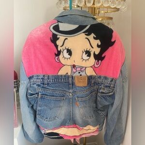 Vintage denim Levi Betty Boop Towel coat